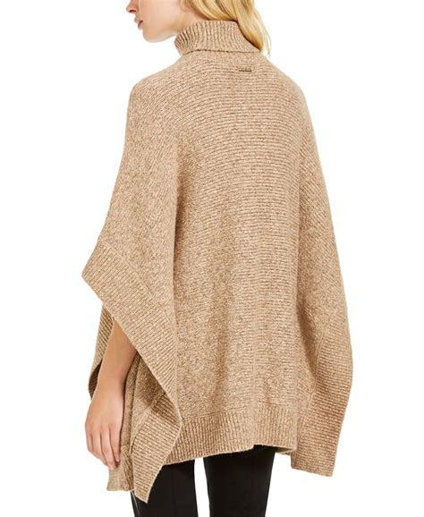 michael kors poncho|michael kors turtleneck poncho.